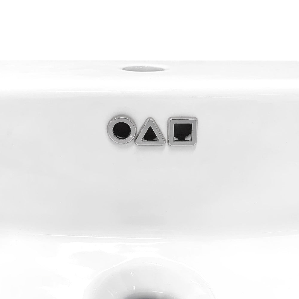 Swiss Madison St. Tropez 30" Rectangle Wall-Mounted Sink with Right Side Faucet Mount