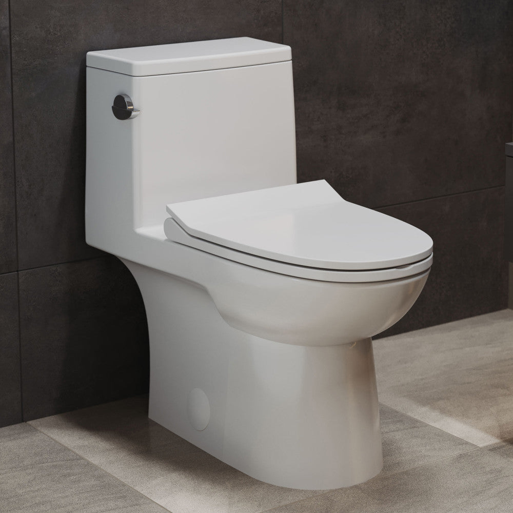 Swiss Madison Daxton One-Piece Elongated Left Side Flush Toilet 1.28 gpf