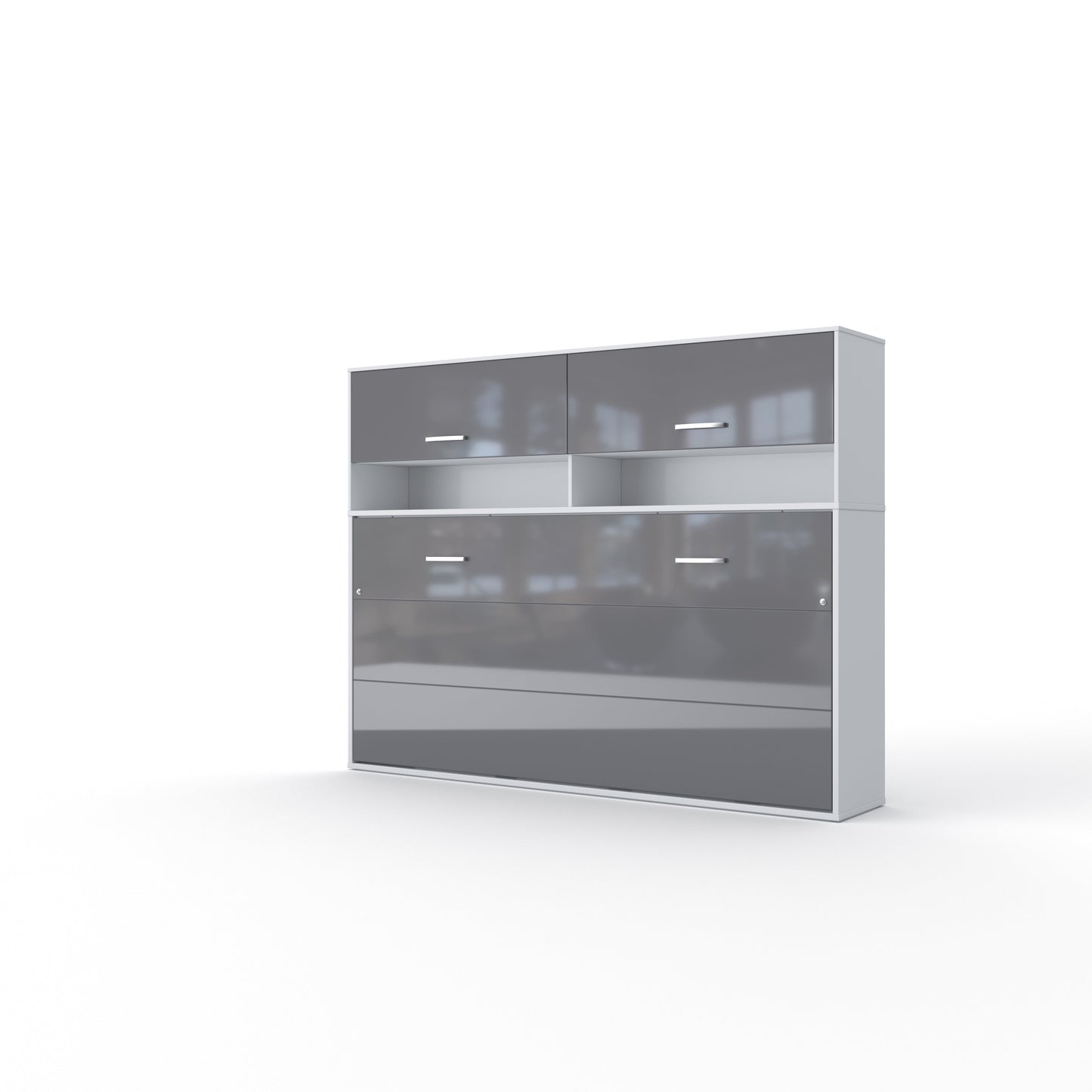 Maxima House Horizontal Murphy Bed Invento, European Twin Size with Storage
