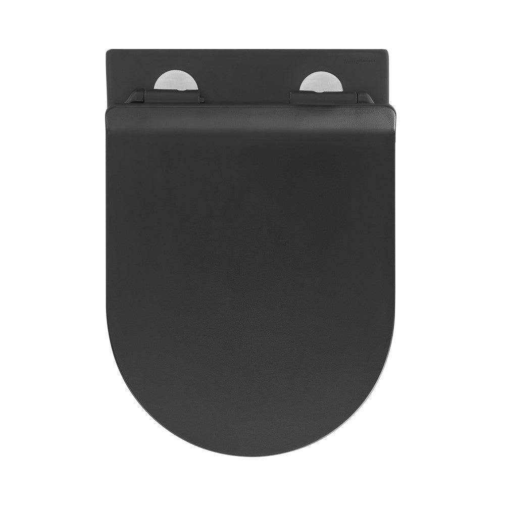 Swiss Madison Calice Wall-Hung Round Toilet Bowl in Matte Black