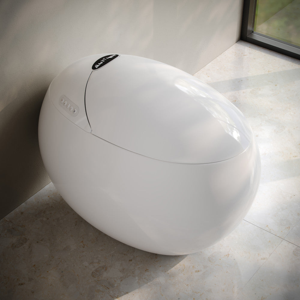 Swiss Madison Plaisir Smart One-Piece 1.28 GPF Single Flush Toilet in Glossy White
