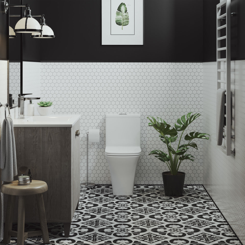 Swiss Madison Eclair One-Piece Square Toilet Dual-Flush 0.8/1.28 gpf