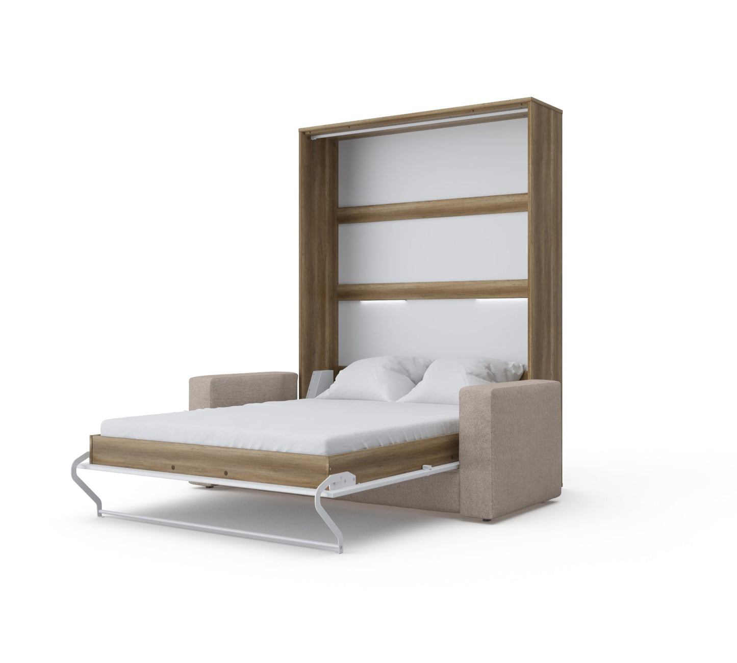 Maxima House Vertical Murphy bed Invento European Full XL with Sofa