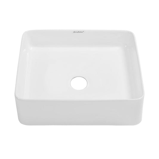 Swiss Madison Concorde Ceramic Square Vessel Sink