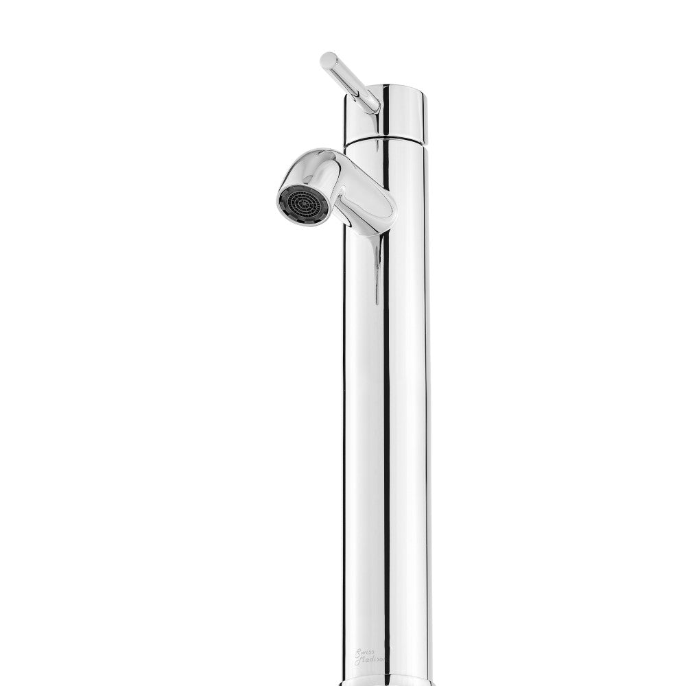 Swiss Madison Ivy Single Hole, Single-Handle, High Arc Bathroom Faucet in Chrome