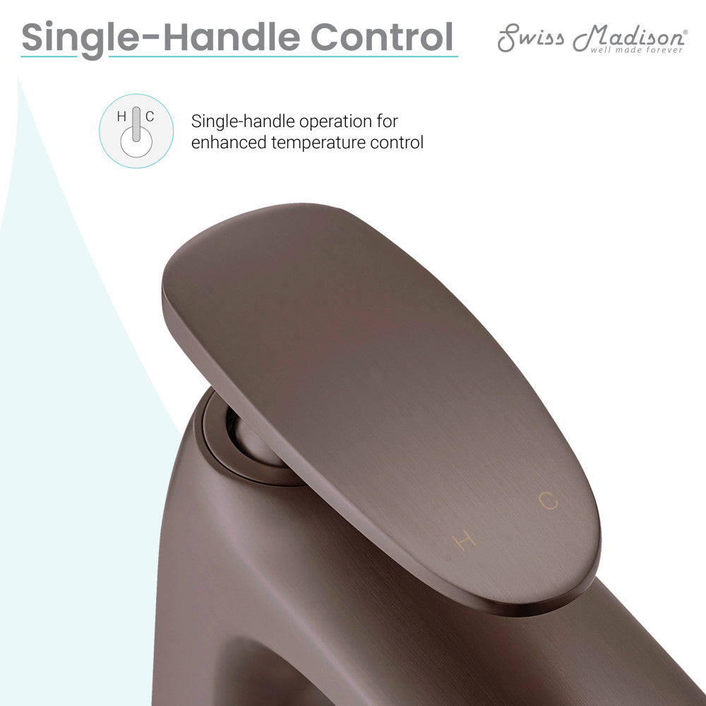 Swiss Madison Sublime Single Hole, Single-Handle, Bathroom Faucet in Oil Rubbed Bronze