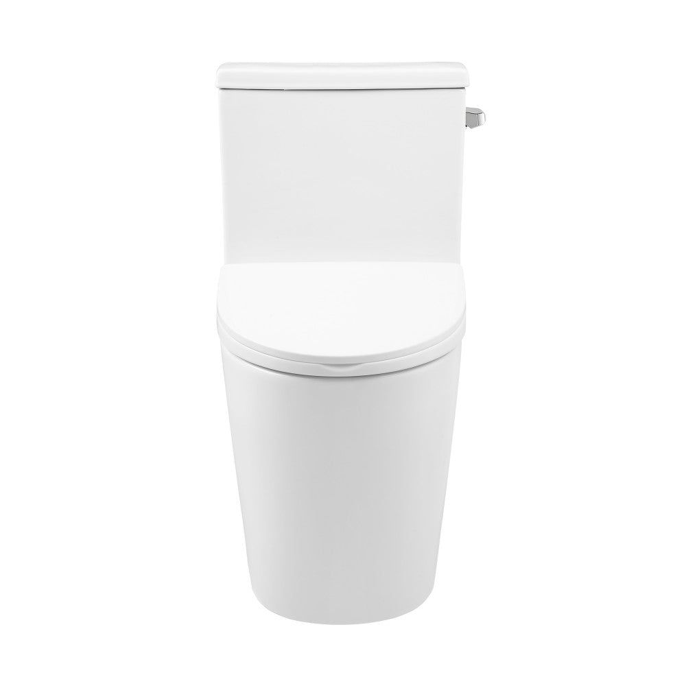 Swiss Madison Dreux One-Piece 12" Rough-in 1.28 GPF Right Flush Elongated Toilet in Glossy White