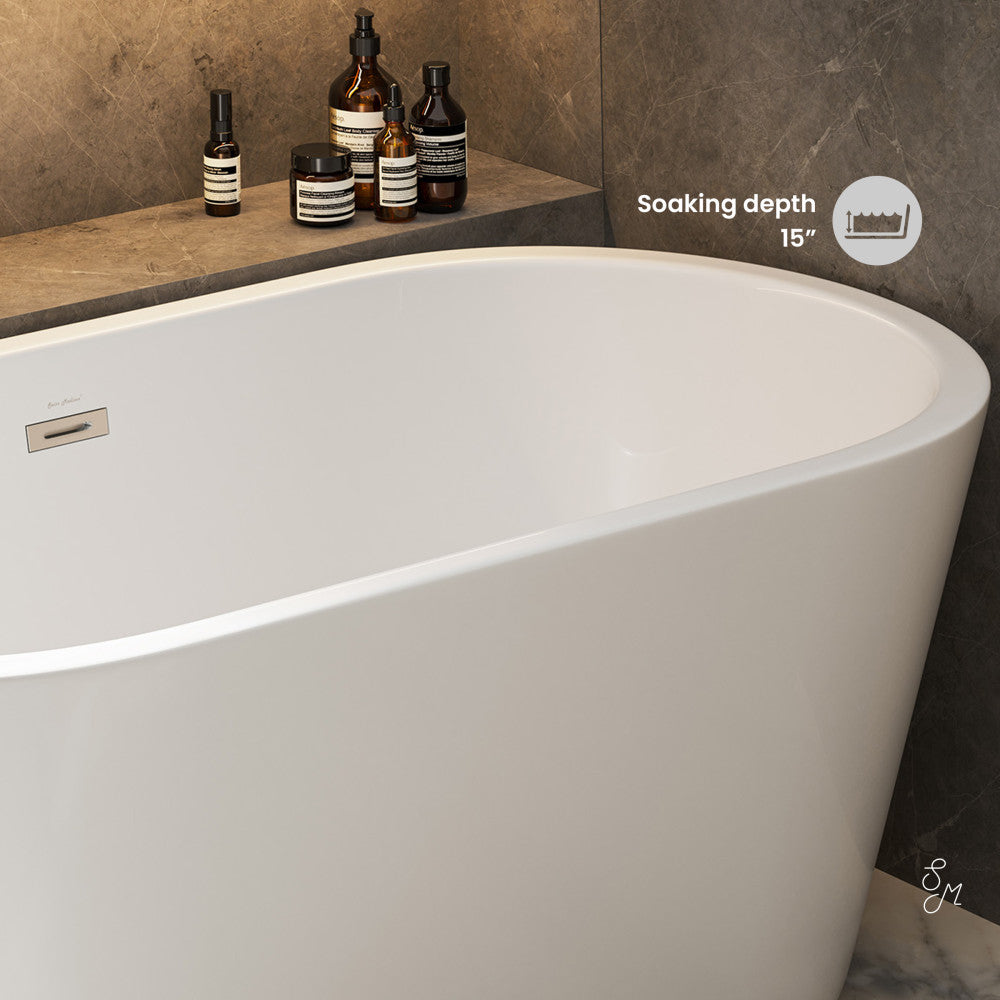 Swiss Madison Claire 60" Freestanding Bathtub