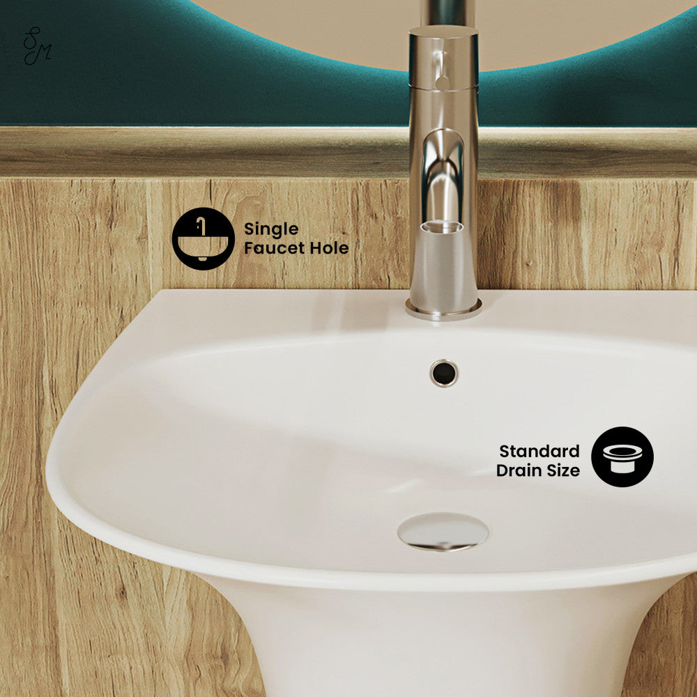 Swiss Madison Ivy 19" Wall-Mount Bathroom Sink