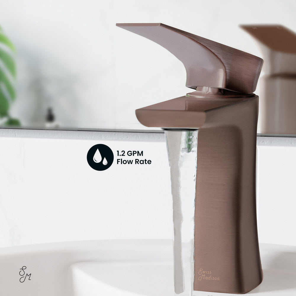 Swiss Madison Monaco Single Hole, Single-Handle, Bathroom Faucet in Oil Rubbed Bronze