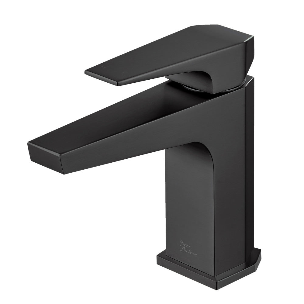 Swiss Madison Voltaire Single Hole, Single-Handle, Bathroom Faucet in Matte Black