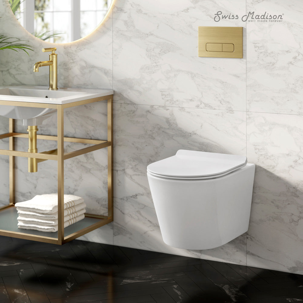 Swiss Madison Calice Wall-Hung Round Toilet Bowl