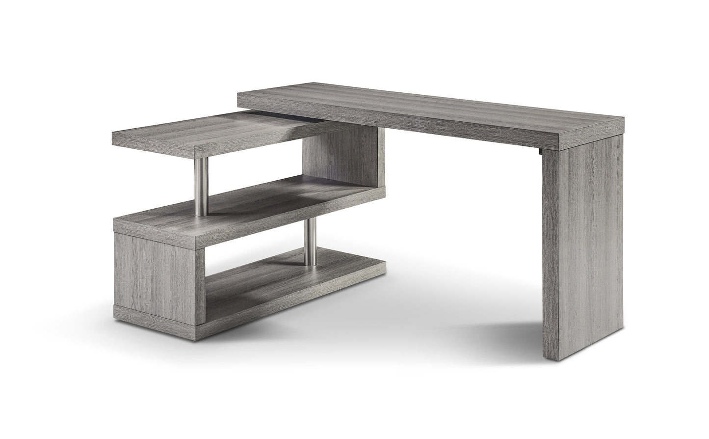 J&M Furniture LP A33 Office Desk in Grey