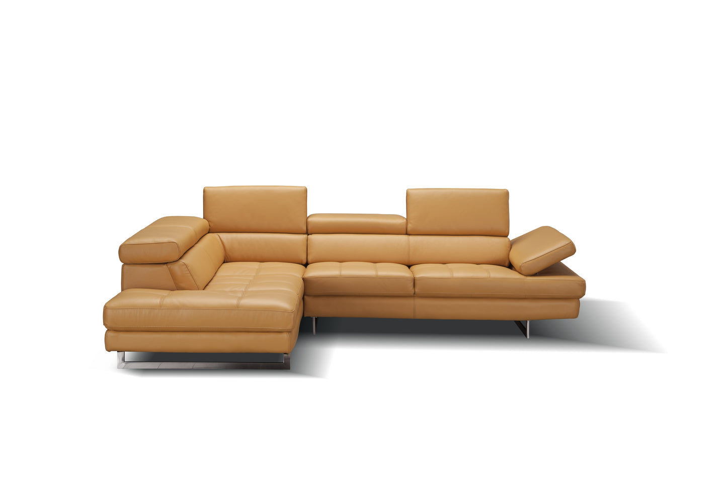 J&M Furniture A761 Italian Leather Sectional Freesia In Left Hand Facing