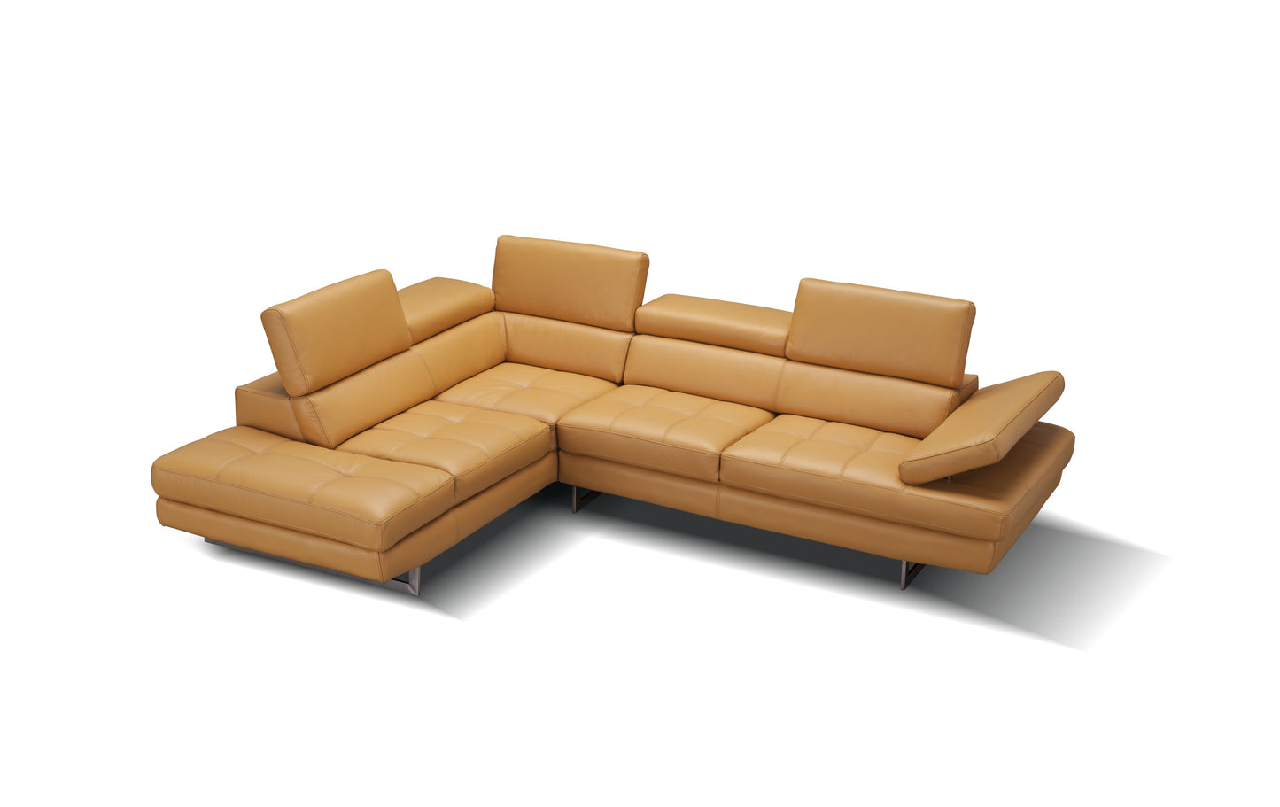 J&M Furniture A761 Italian Leather Sectional Freesia In Left Hand Facing