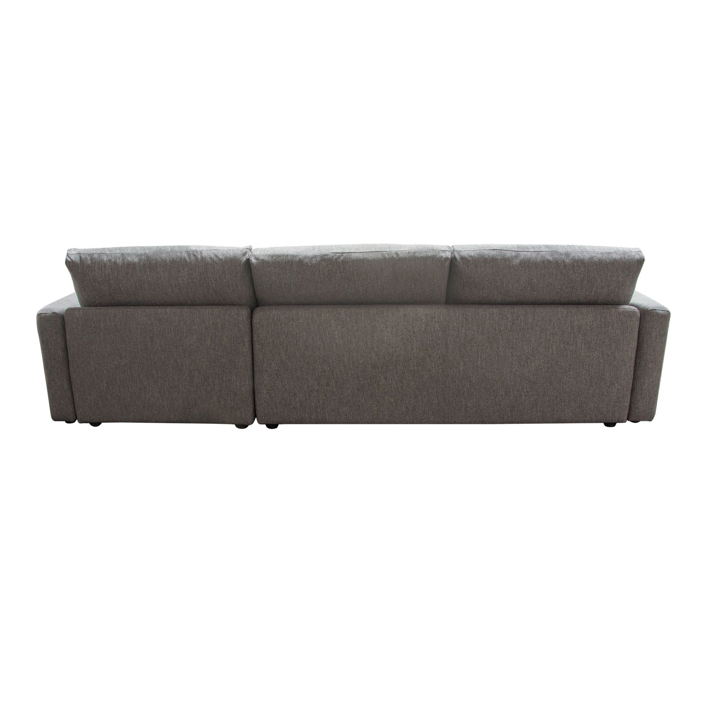 Arcadia 2PC Reversible Chaise Sectional w/ Feather Down Seating in Grey Fabric by Diamond Sofa