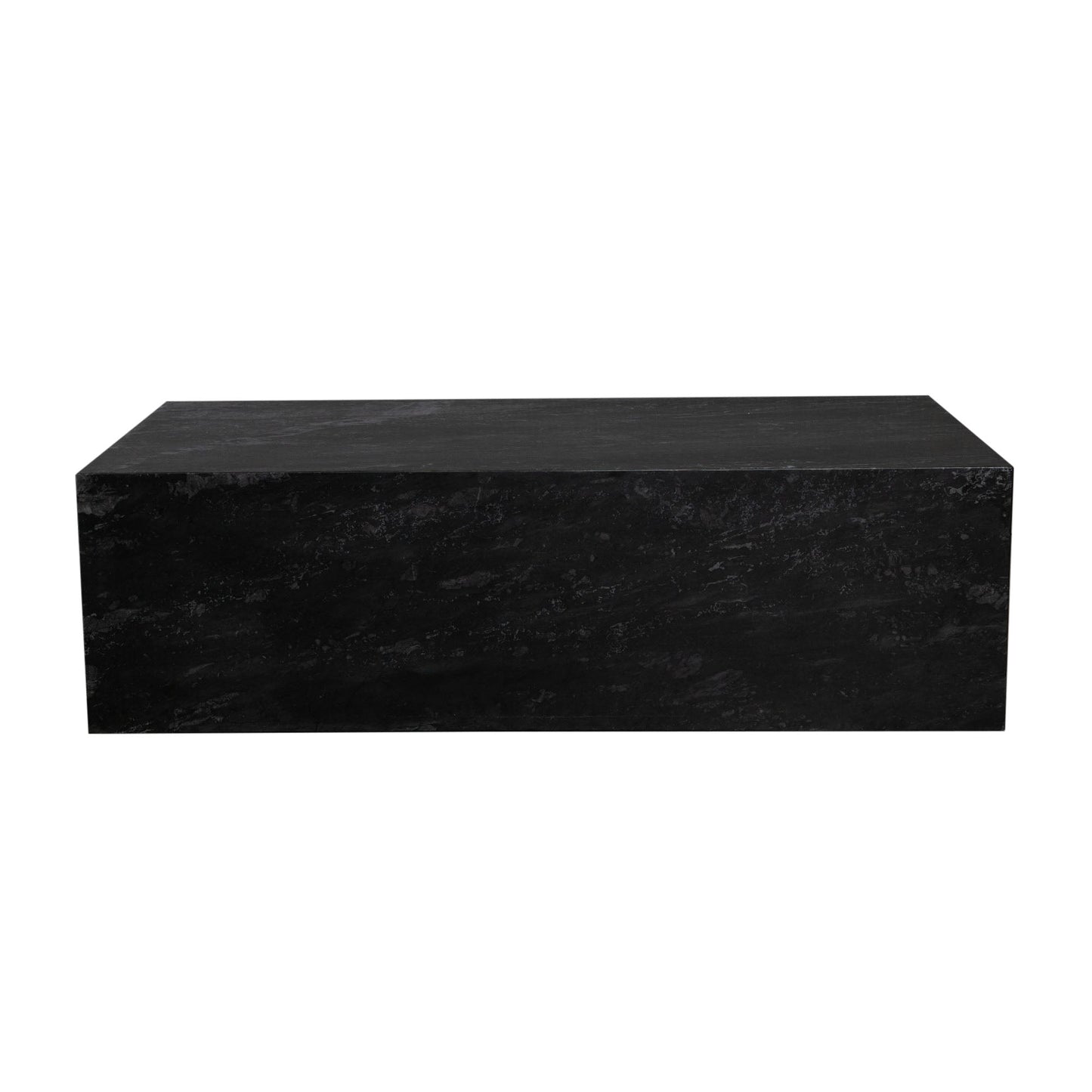 Ark Rectangle Cocktail Table in Genuine Black Marble by Diamond Sofa