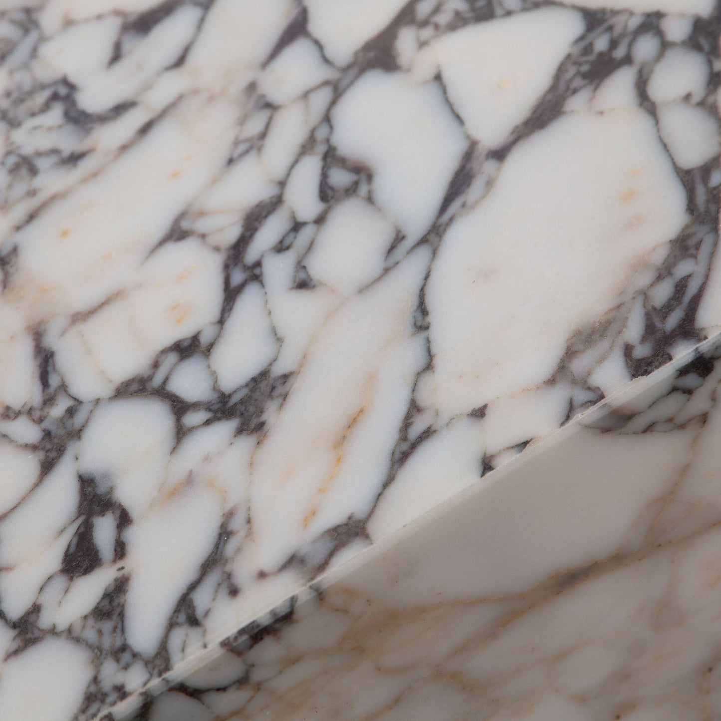 Ark Square Pedestal End Table in Genuine Viola Marble by Diamond Sofa
