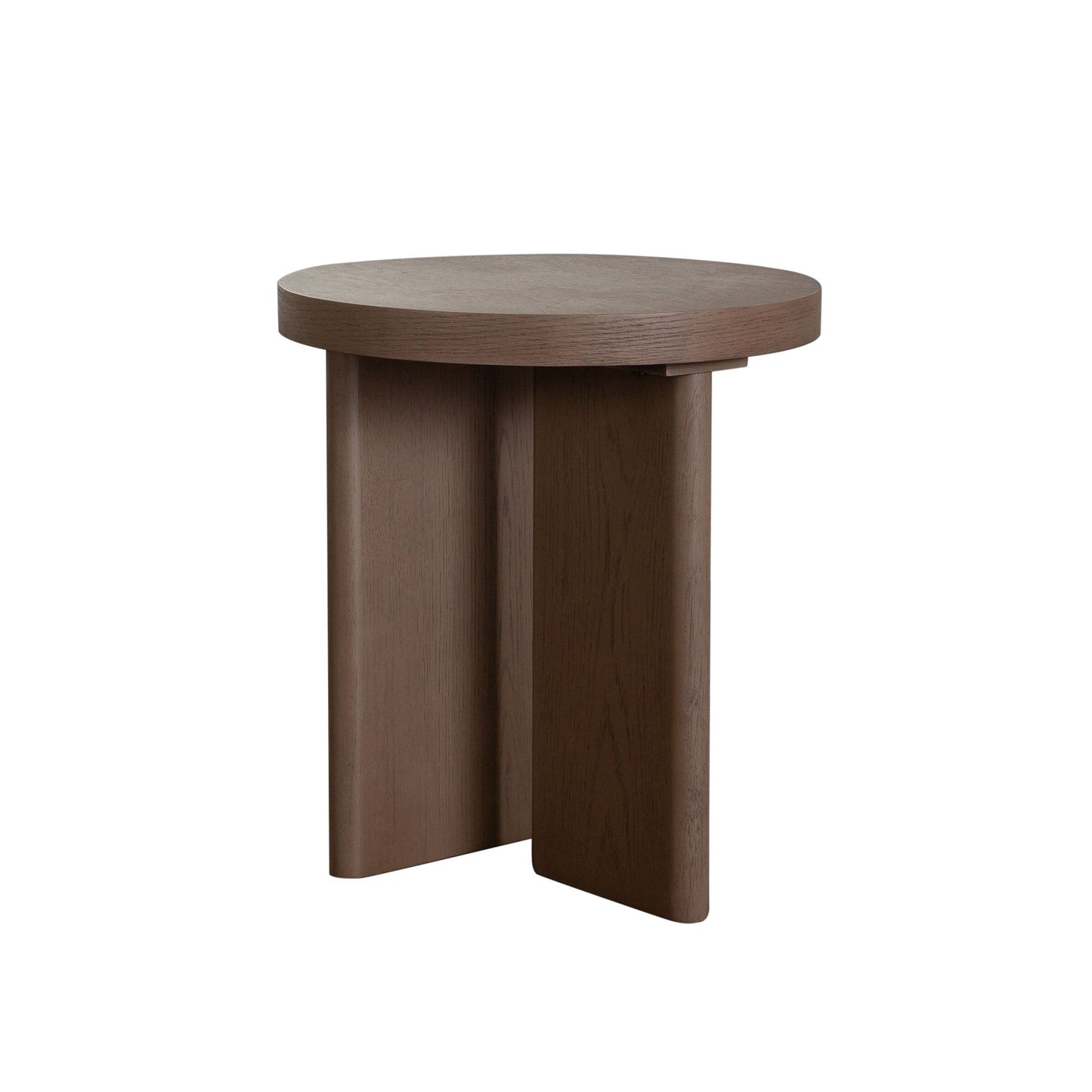 Aspen Round End Table in Dark Oak finish by Diamond Sofa