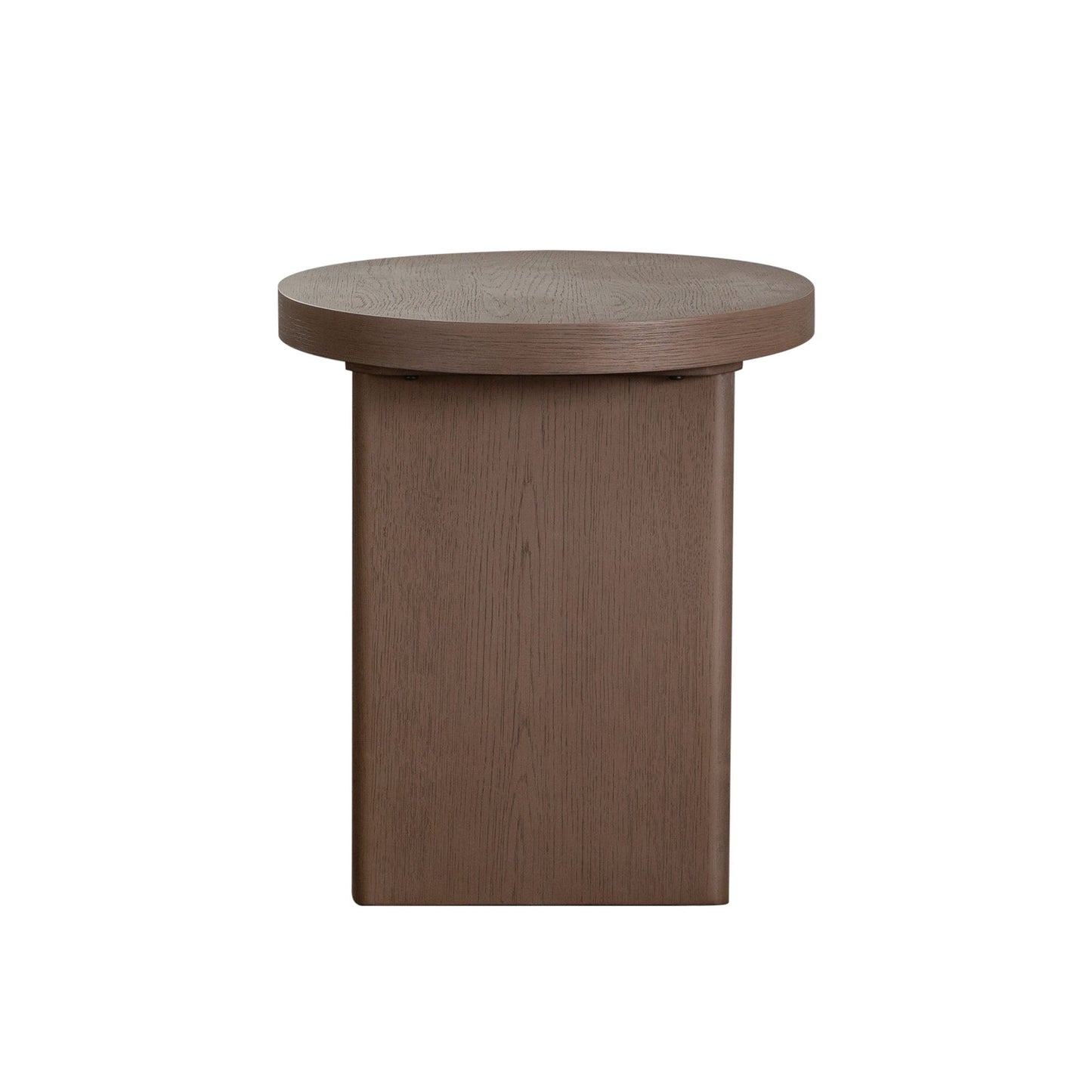 Aspen Round End Table in Dark Oak finish by Diamond Sofa