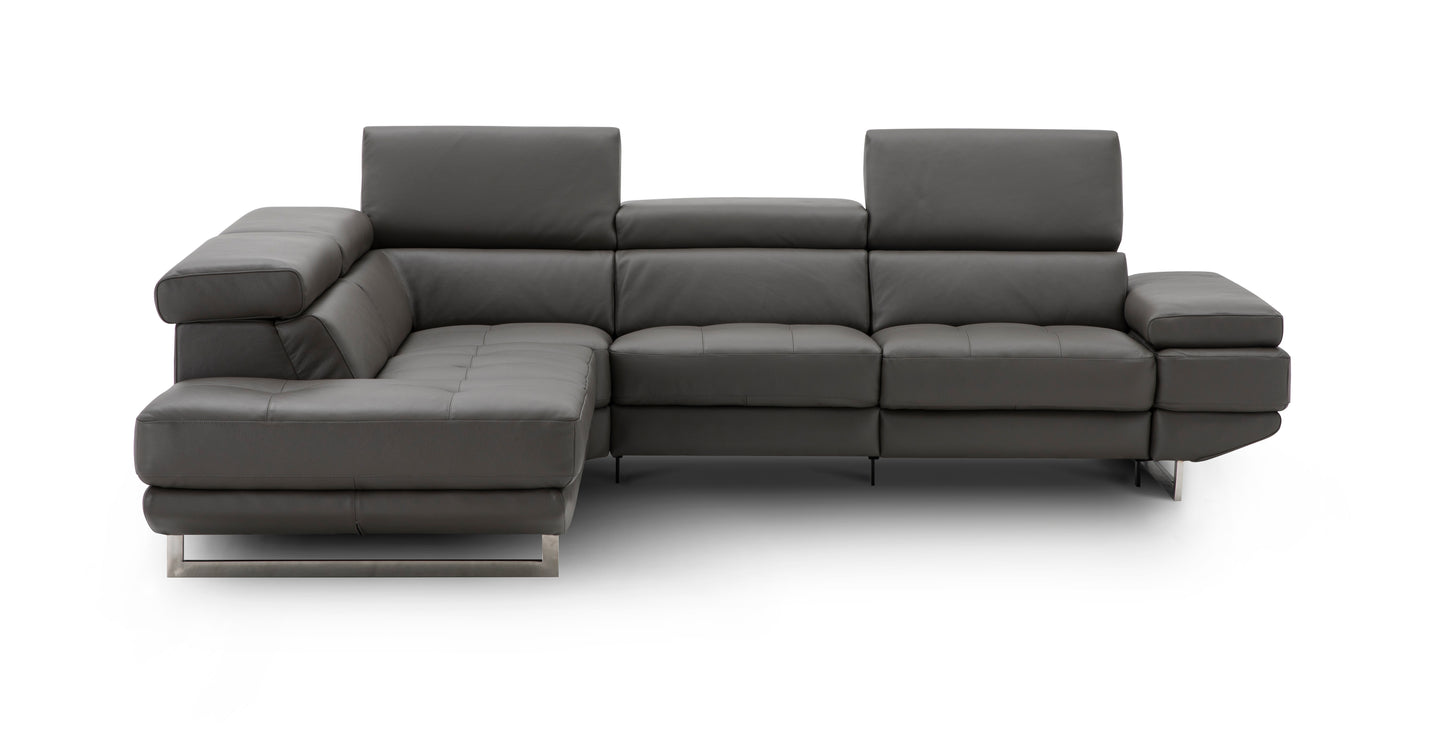 J&M Furniture Annalaise LHF Chaise Dark Grey