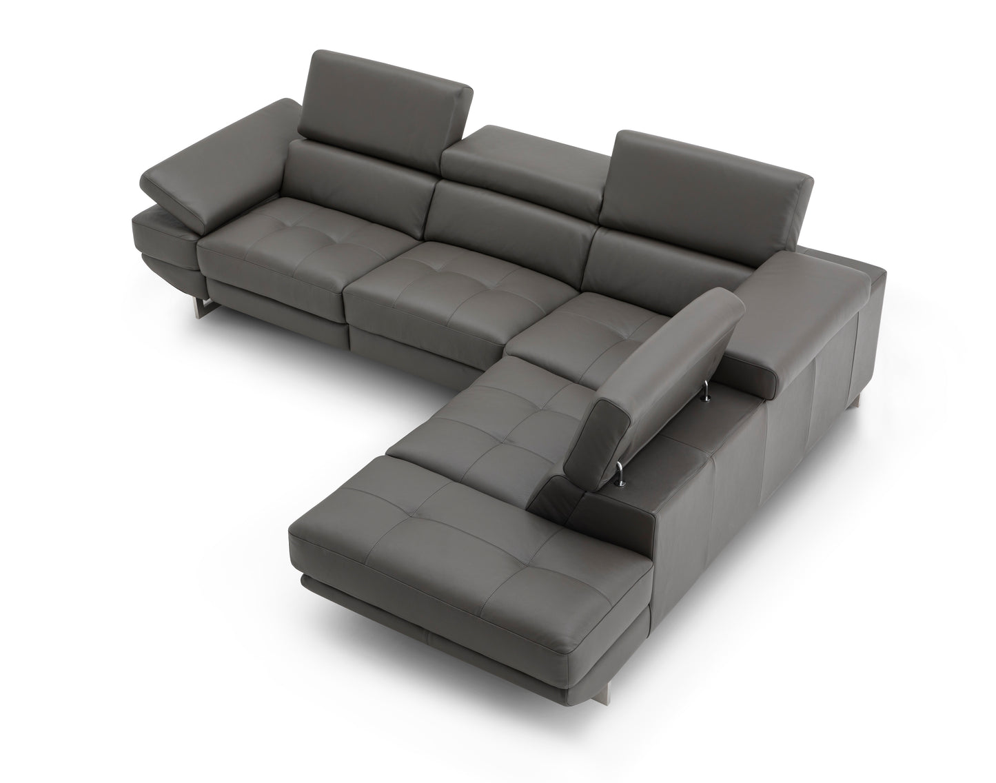 J&M Furniture Annalaise RHF Chaise Dark Grey