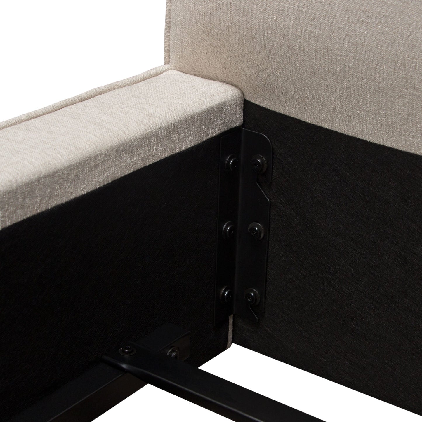 Cloud 43" Low Profile Eastern King Bed in Sand Fabric by Diamond Sofa