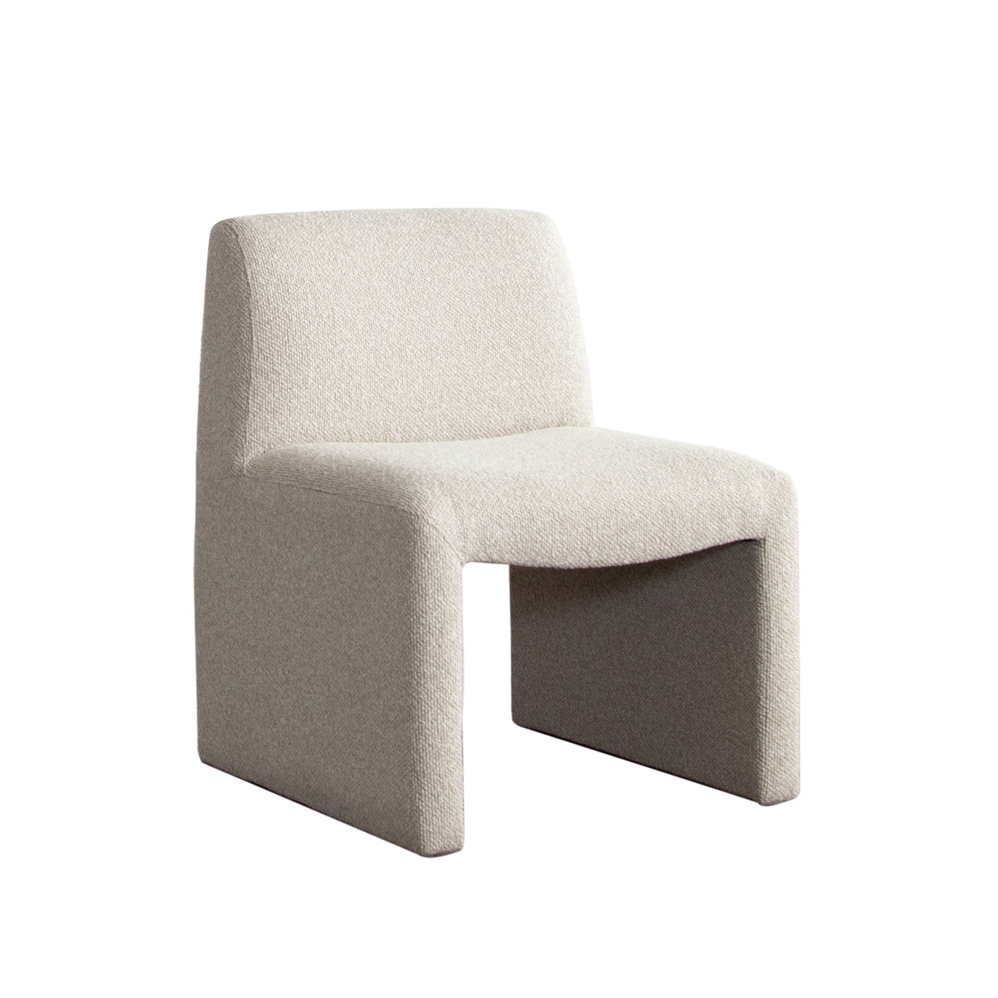 Coral Armless Dining/Accent Chair in Wheat Polyester Fabric by Diamond Sofa