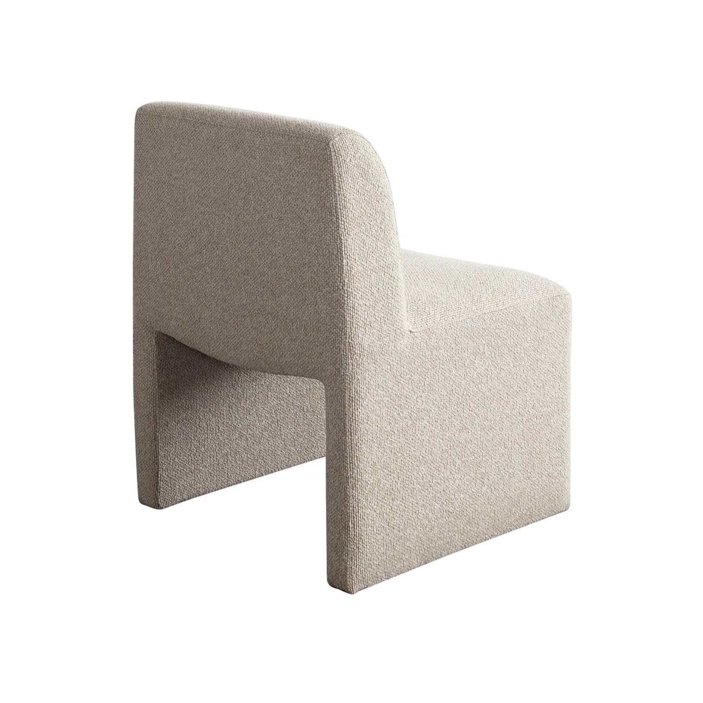 Coral Armless Dining/Accent Chair in Wheat Polyester Fabric by Diamond Sofa