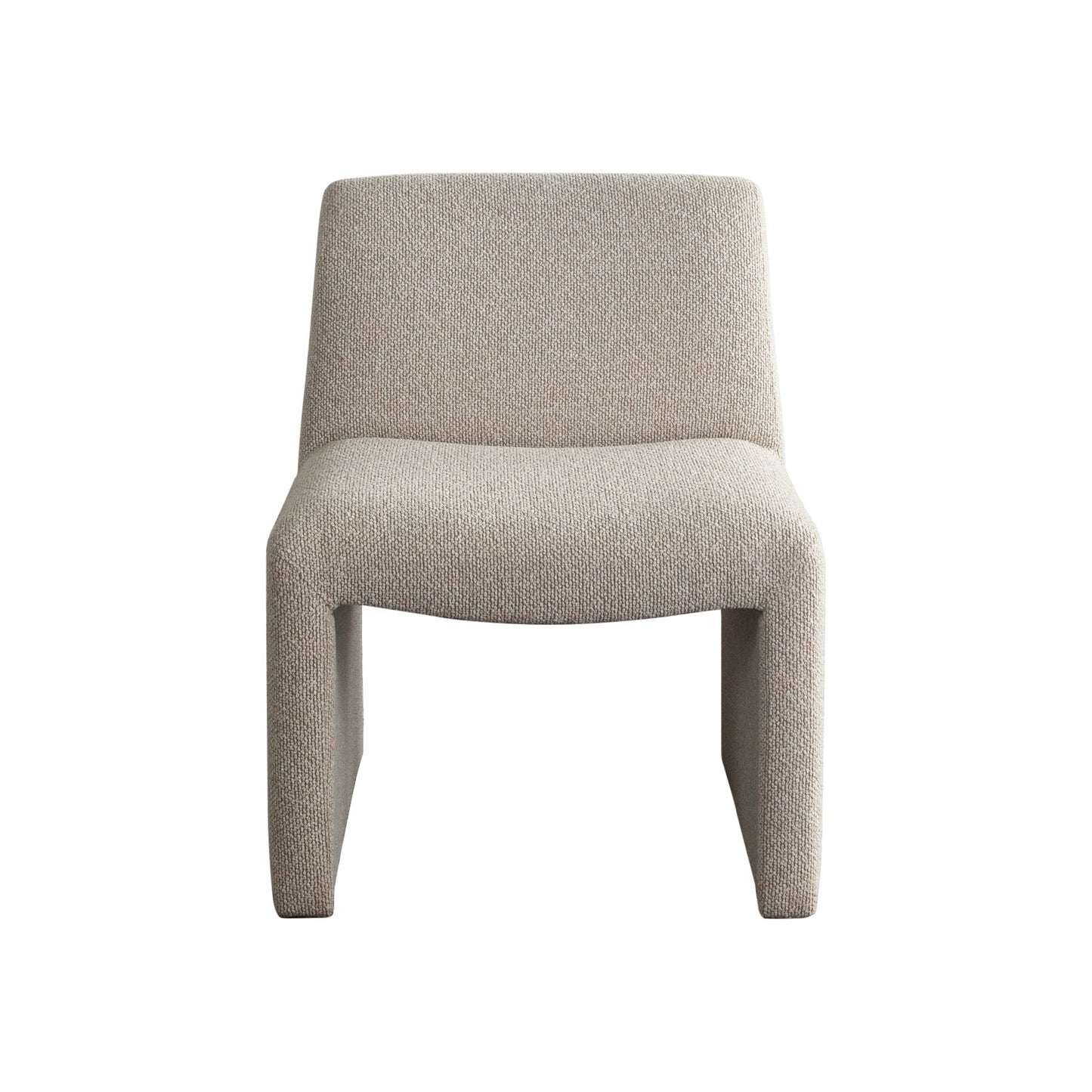 Coral Armless Dining/Accent Chair in Wheat Polyester Fabric by Diamond Sofa