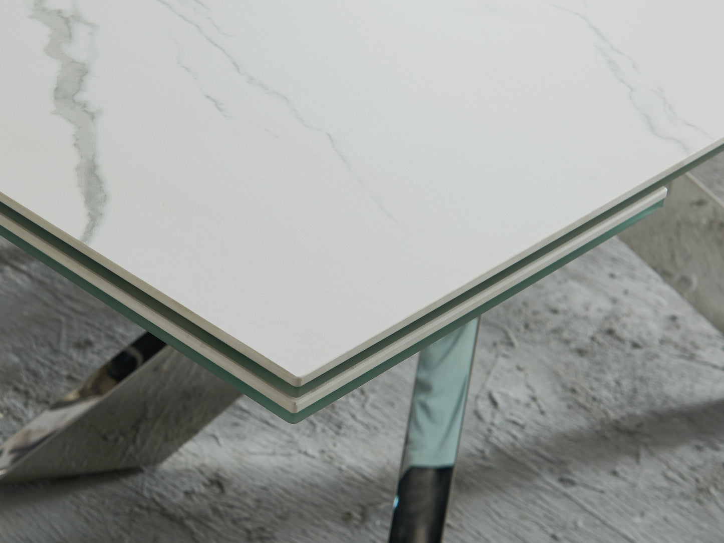 J&M Furniture MC Carrara Extension Table