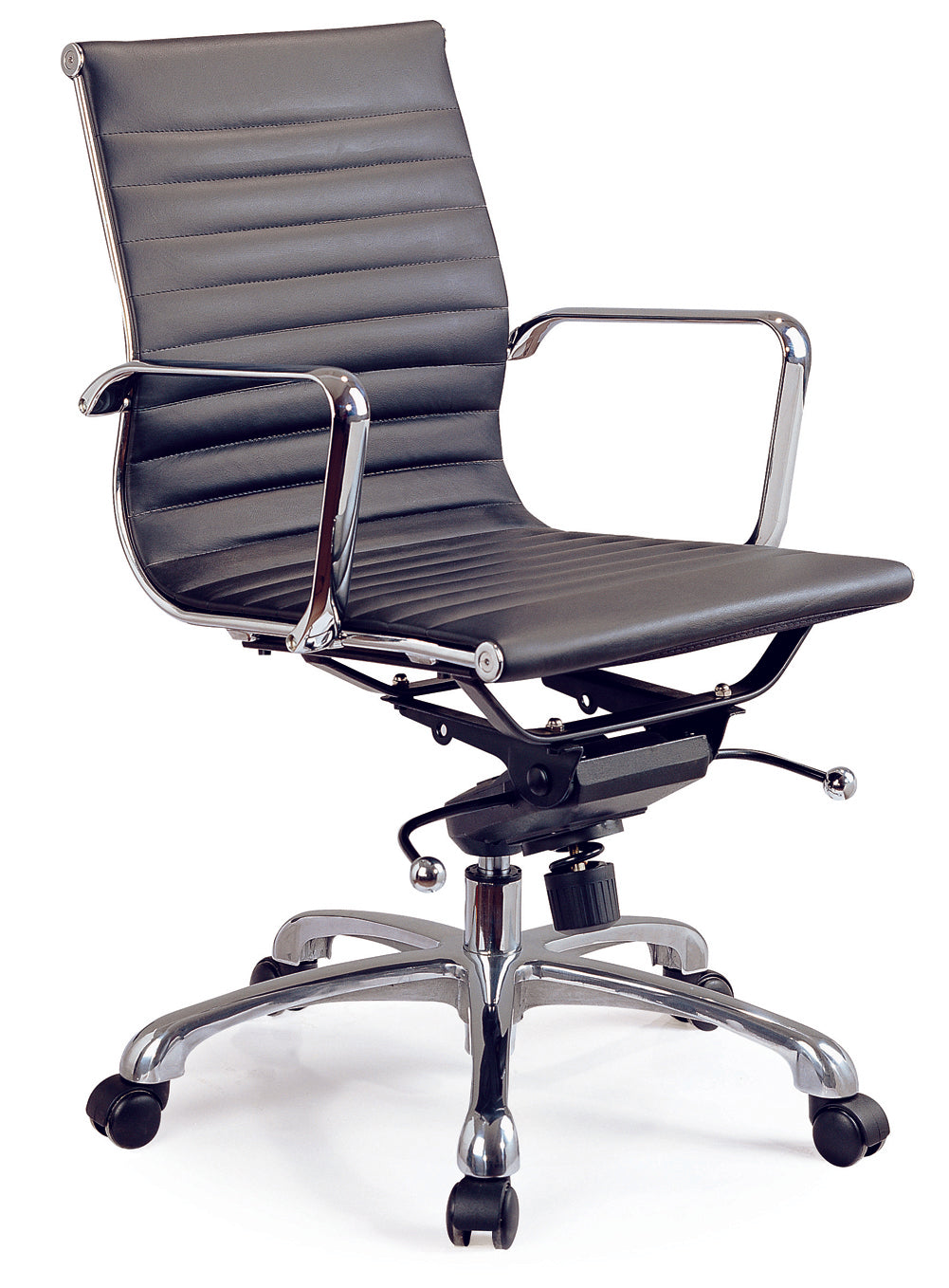 J&M Furniture Comfy Low Back Black Office Chair