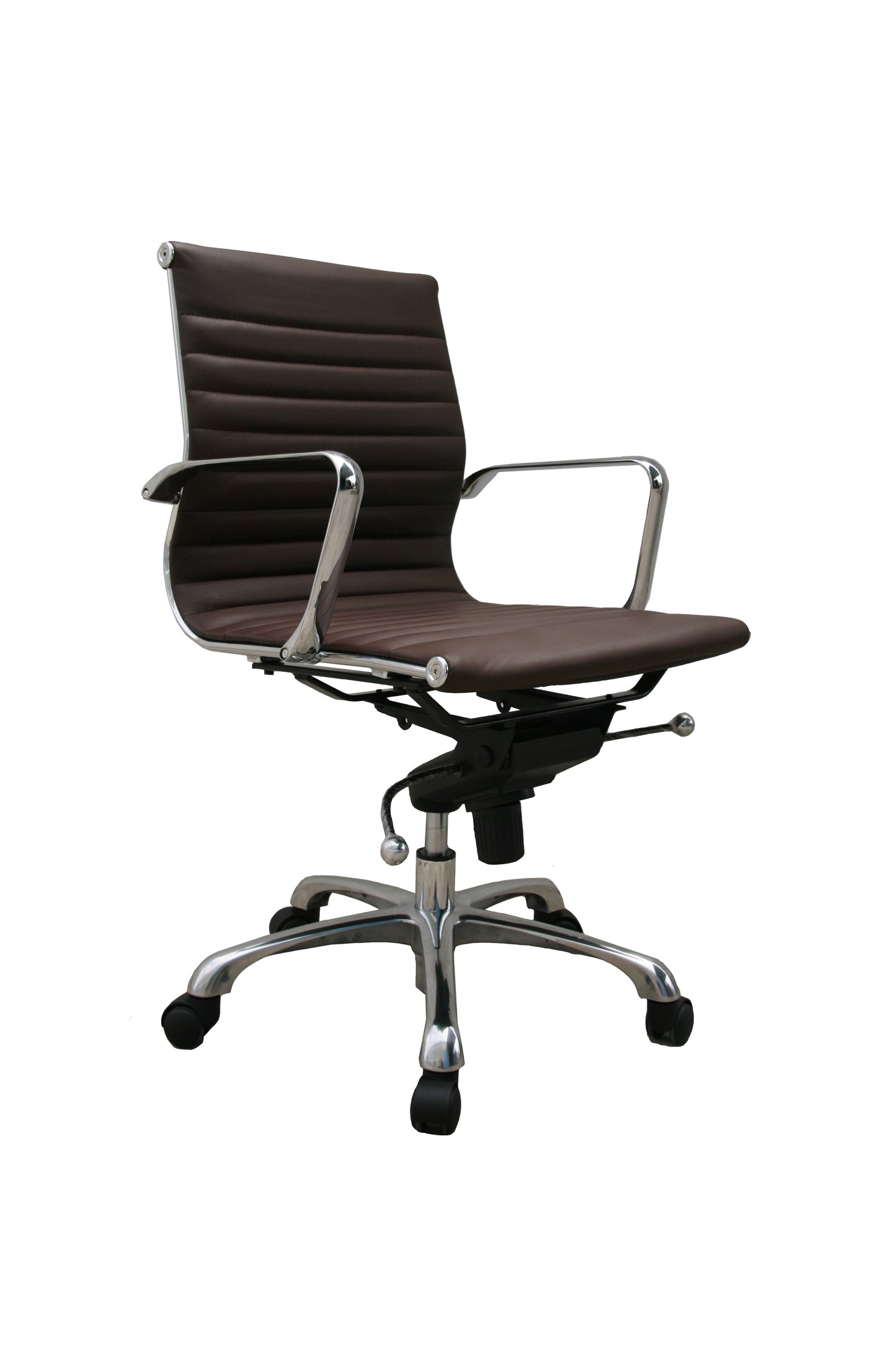 J&M Furniture Comfy Low Back Brown Office Chair