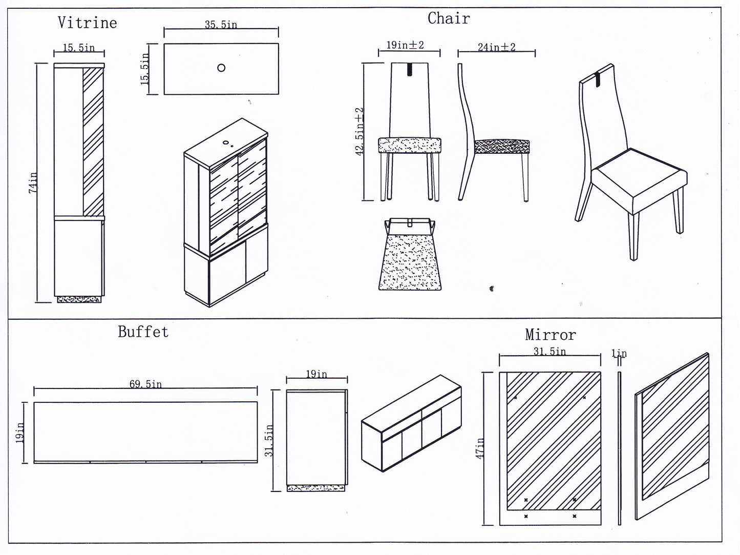 J&M Furniture Copenhagen Dining Chair
