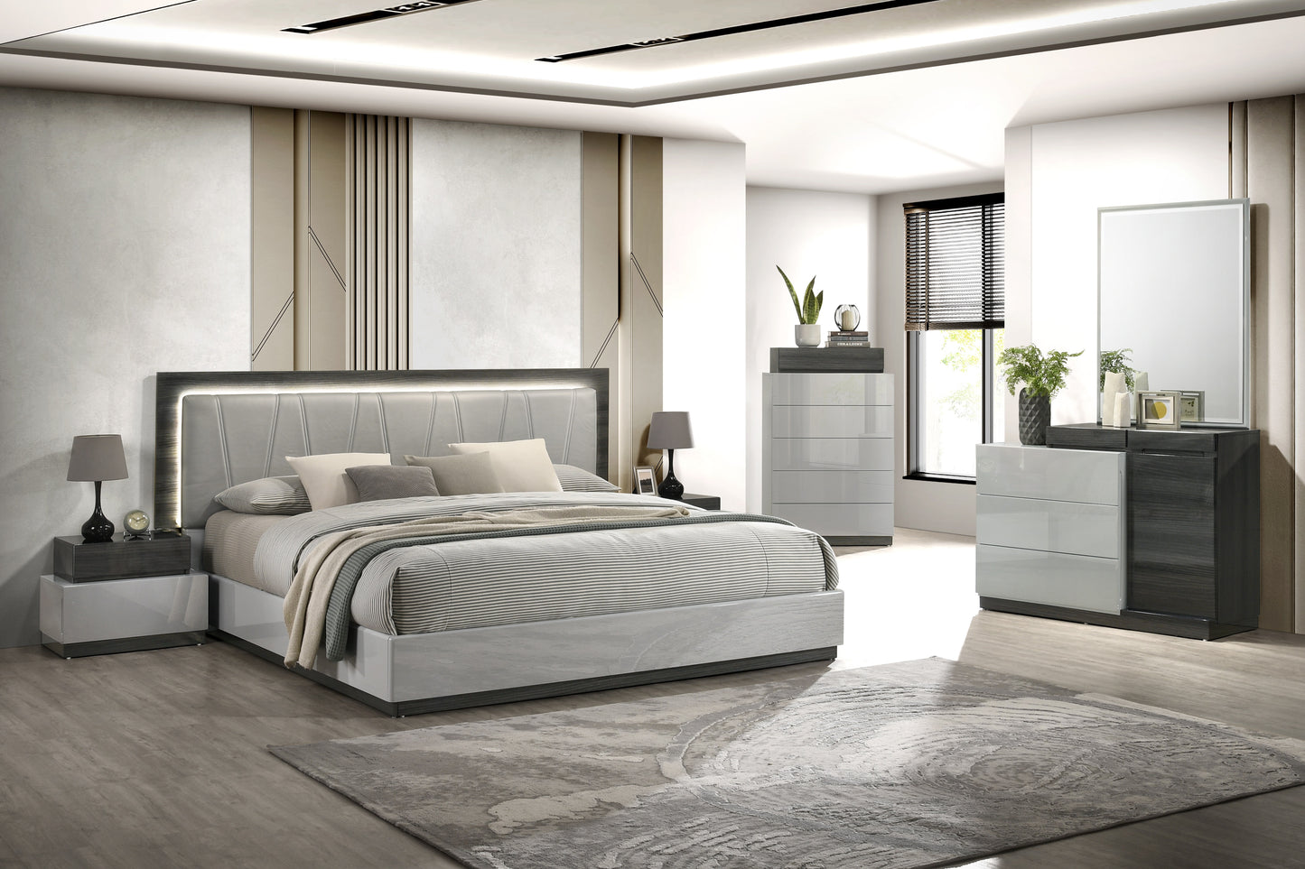 J&M Furniture Cube King Bed