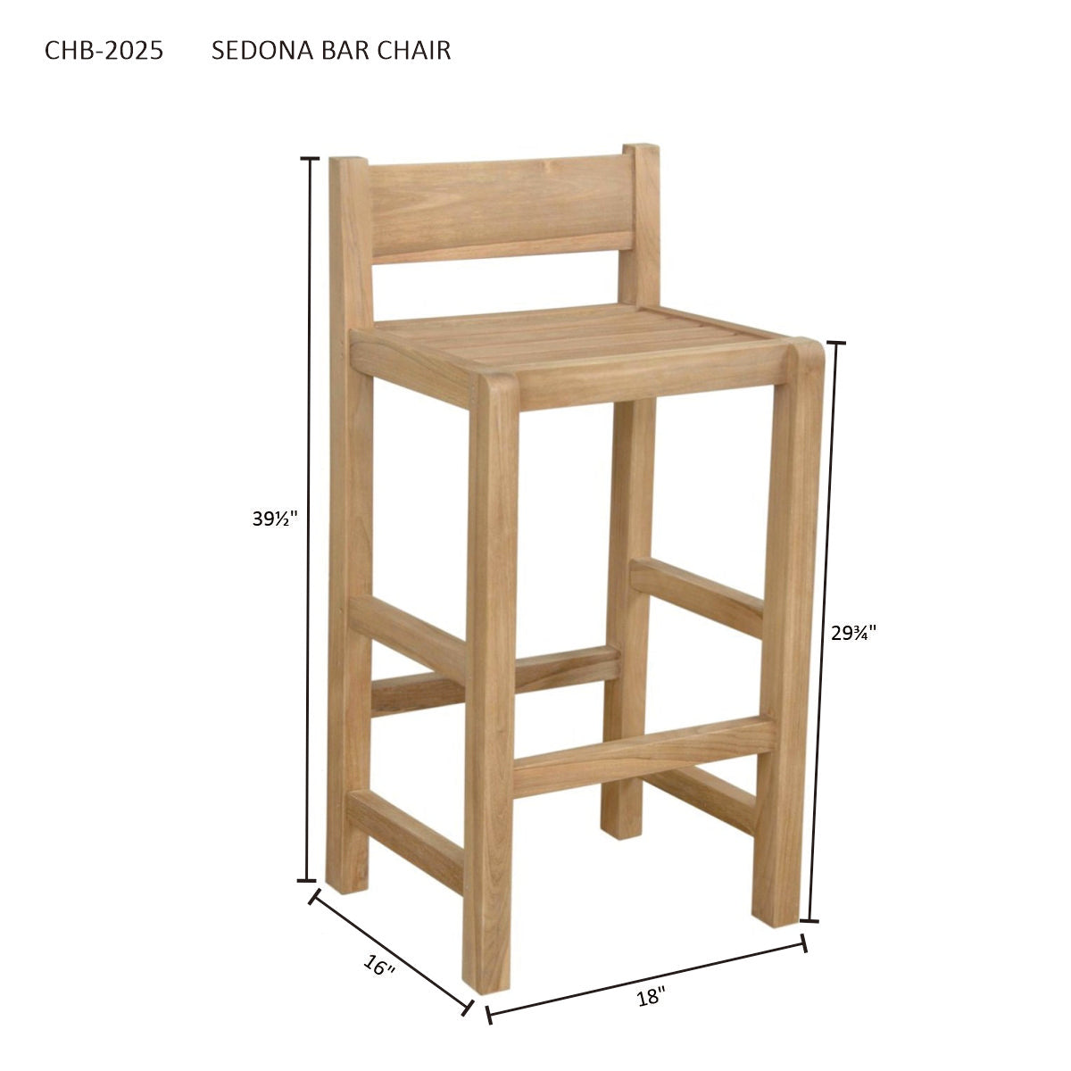 Anderson Teak Descanso Sedona 5-Pieces Bar Table