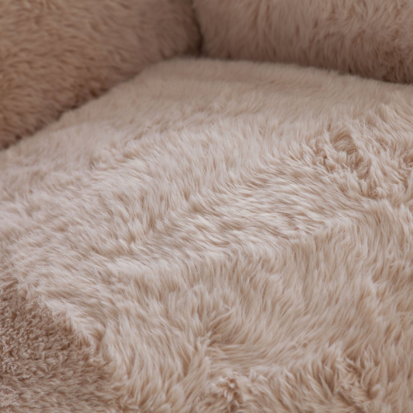 Dawson Accent Chair in Yak Sand Natural Faux Fur by Diamond Sofa