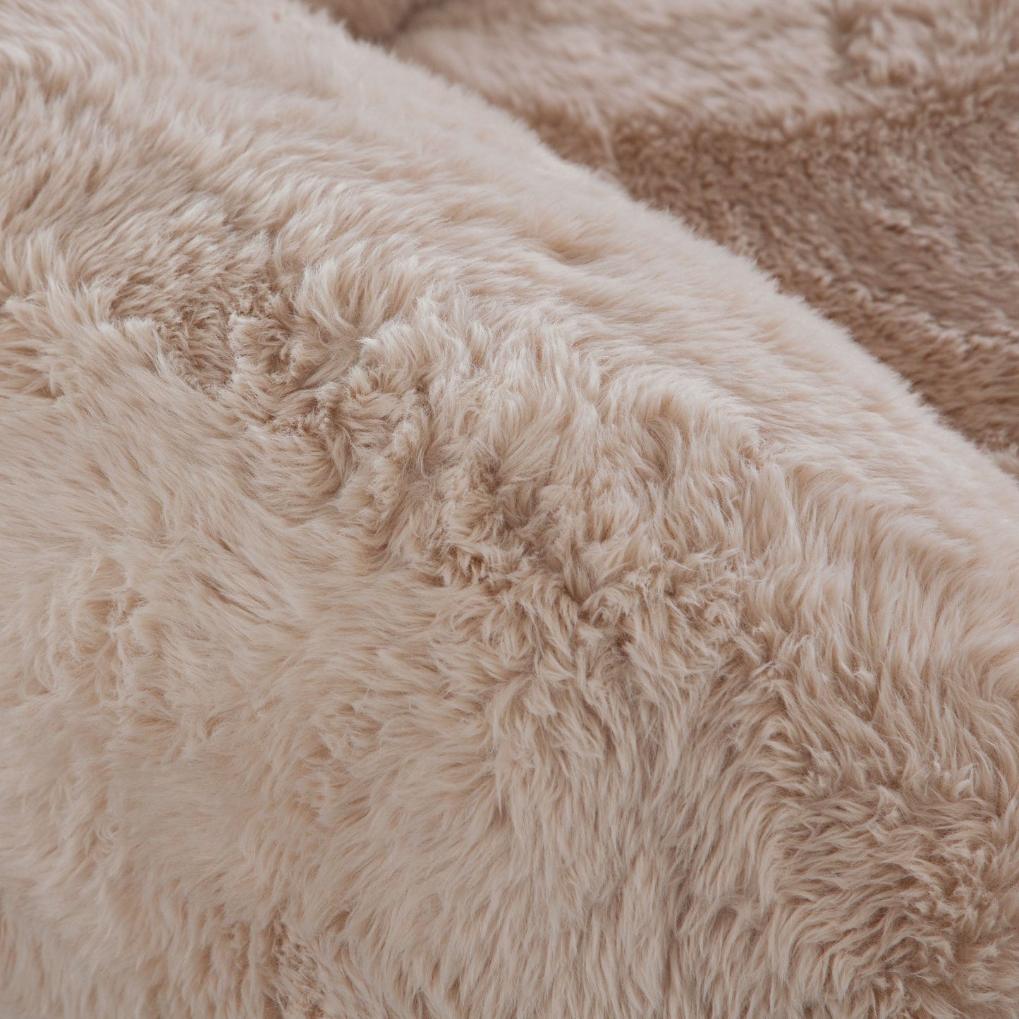 Dawson Accent Chair in Yak Sand Natural Faux Fur by Diamond Sofa
