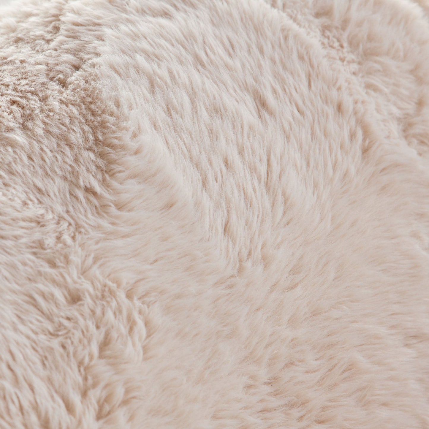 Dawson Accent Chair in Yak Sand Natural Faux Fur by Diamond Sofa