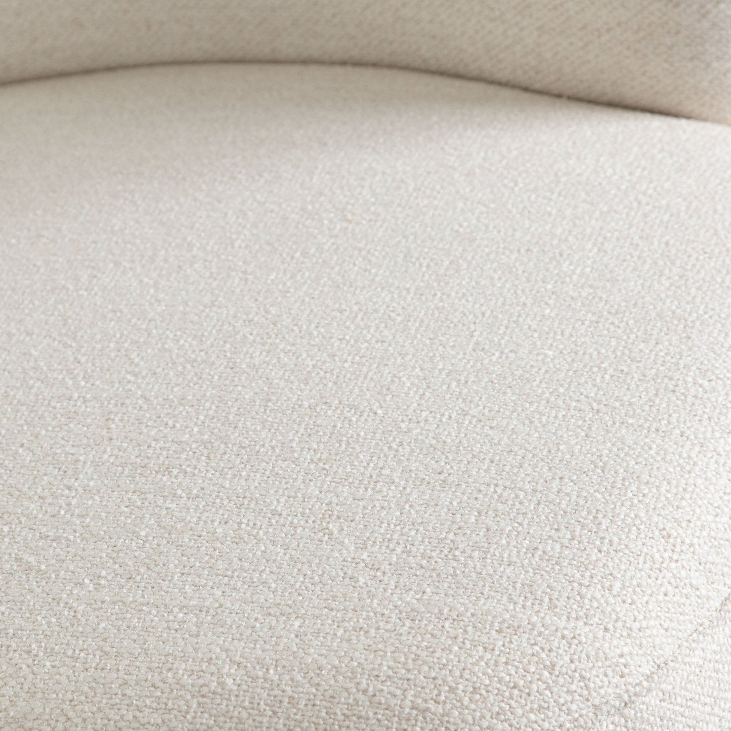 Dove Armless Accent Chair in Cream Polyester Fabric with Wood Trim by Diamond Sofa