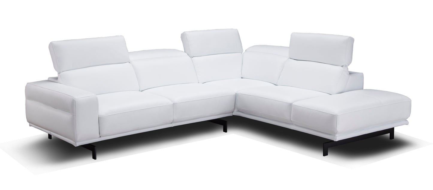 J&M Furniture Davenport Snow White in Right Facing