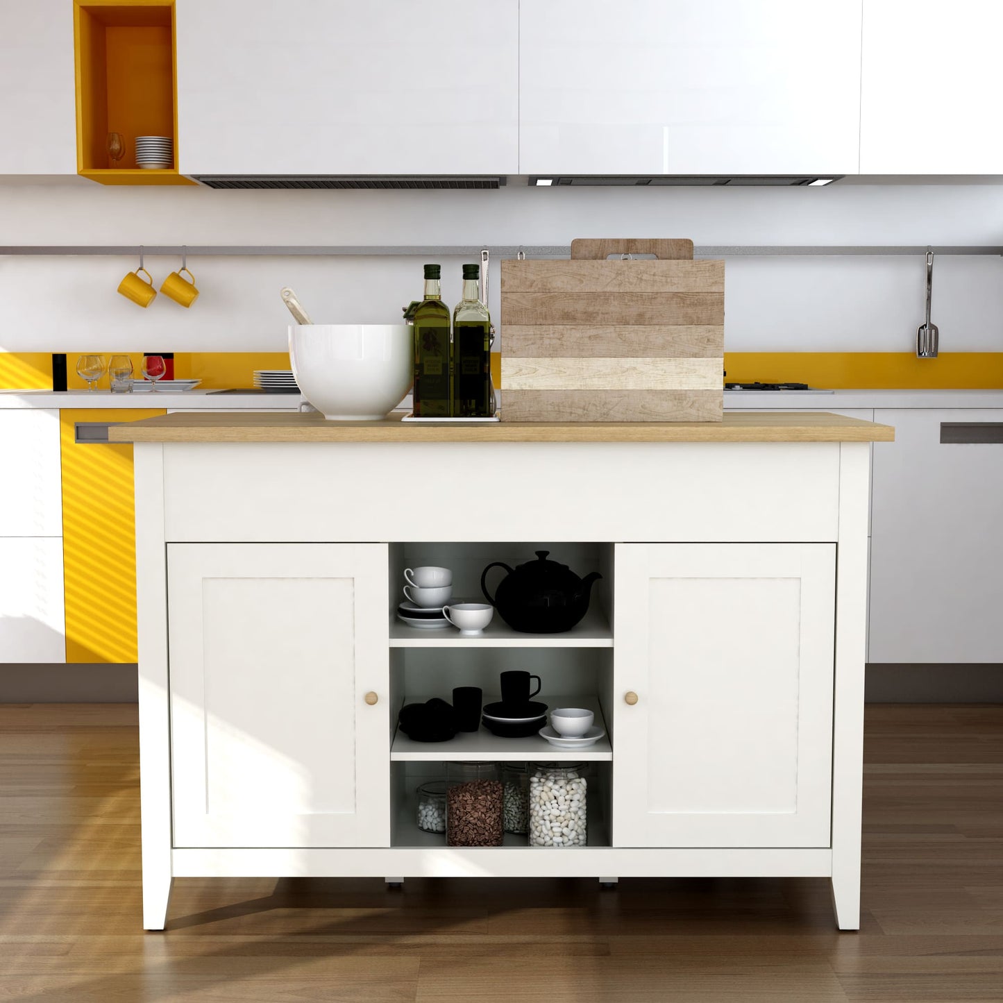 Anderson Teak Delphi 53" Kitchen Island Cabinet