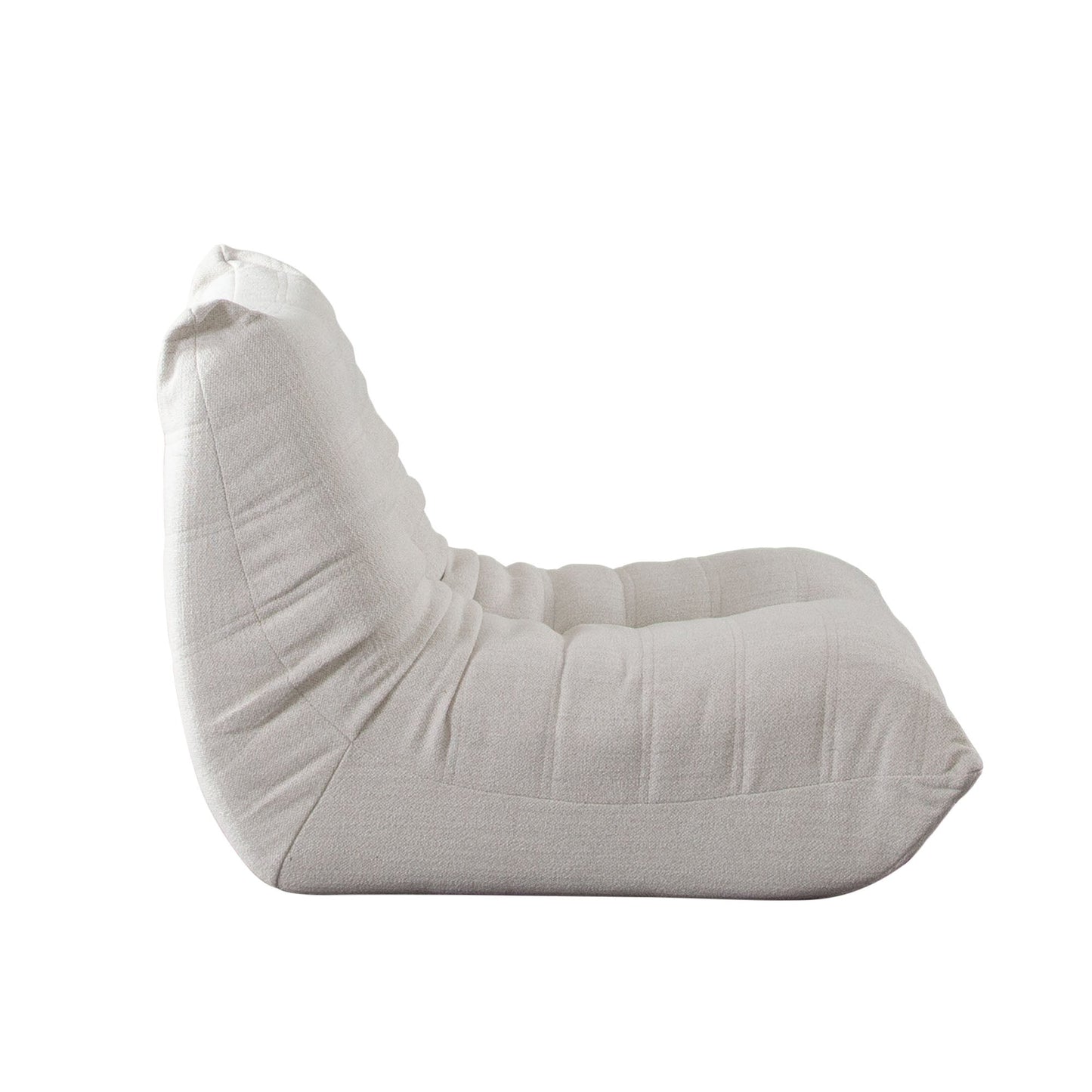 Ezra Armless Chair in Cream Fabric by Diamond Sofa