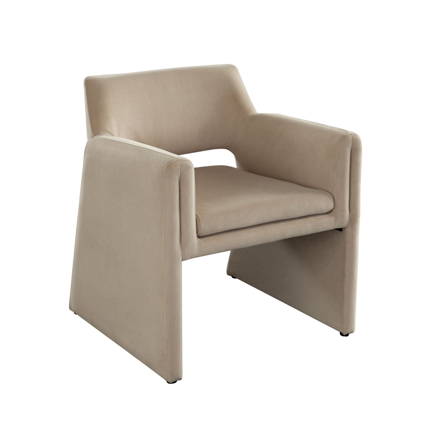 Flynn Dining/Accent Chair in Light Camel Performance Velvet by Diamond Sofa