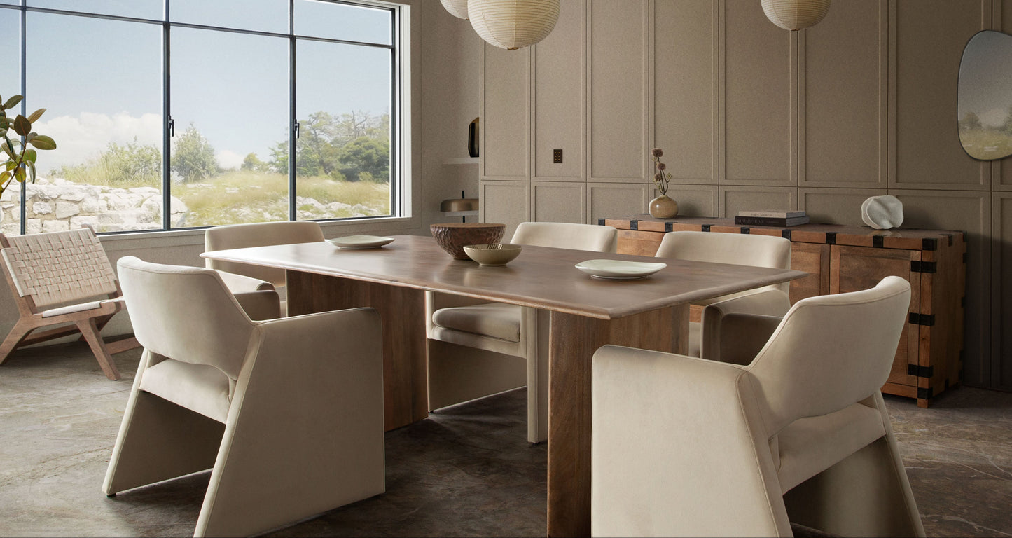 Flynn Dining/Accent Chair in Light Camel Performance Velvet by Diamond Sofa