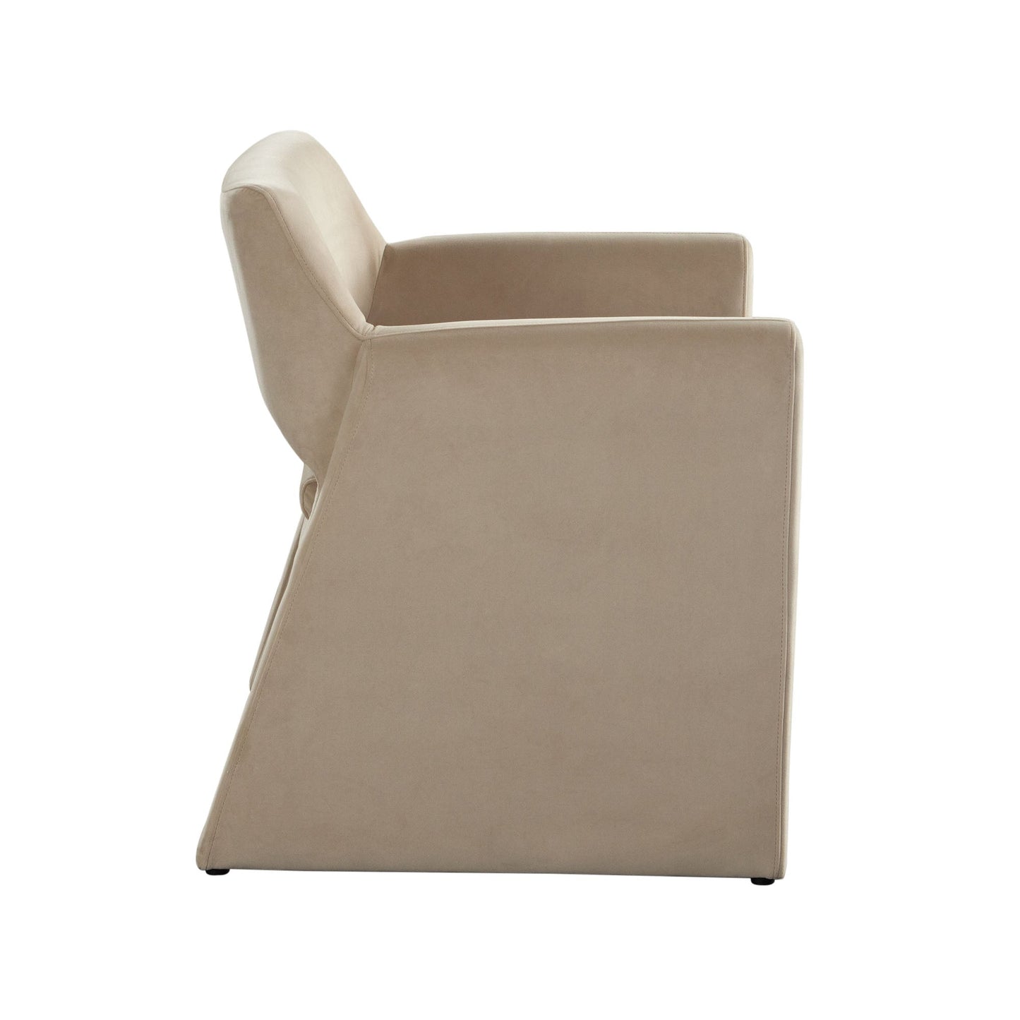 Flynn Dining/Accent Chair in Light Camel Performance Velvet by Diamond Sofa