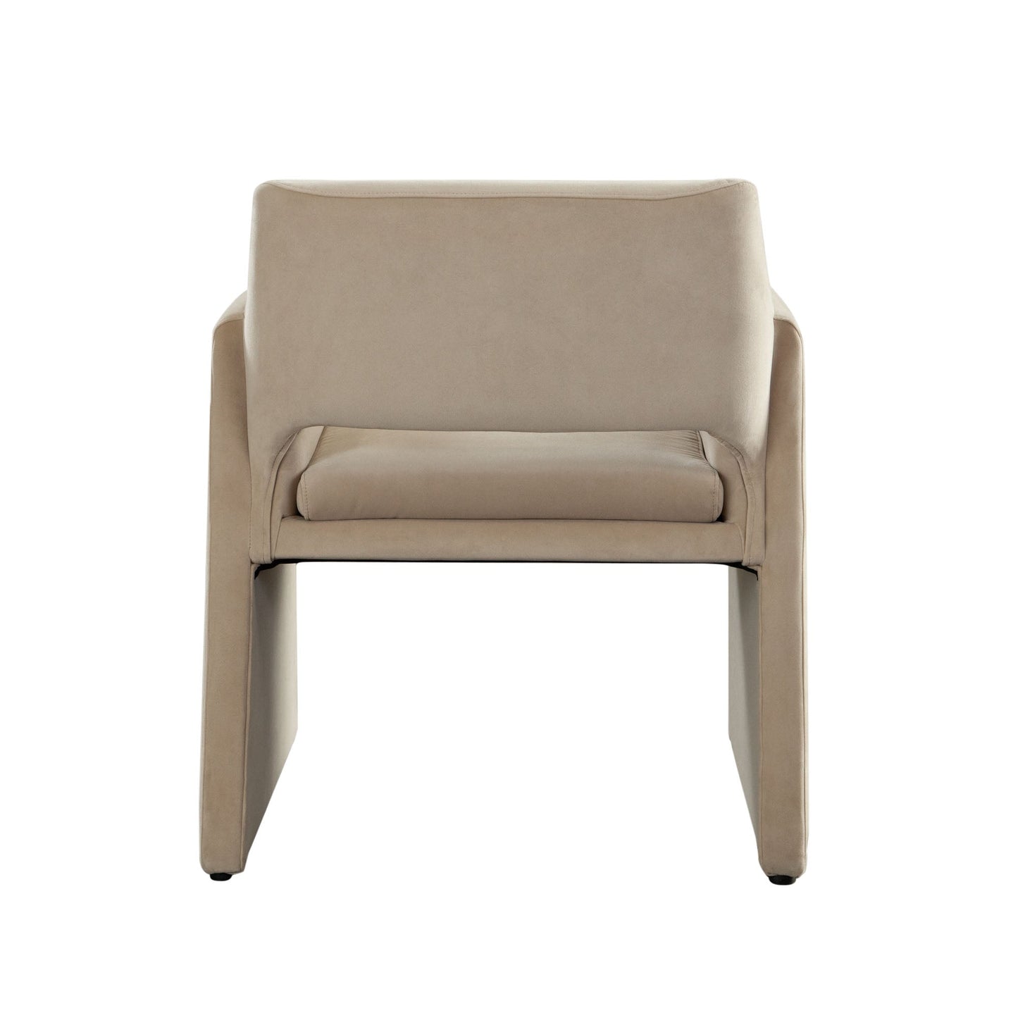 Flynn Dining/Accent Chair in Light Camel Performance Velvet by Diamond Sofa