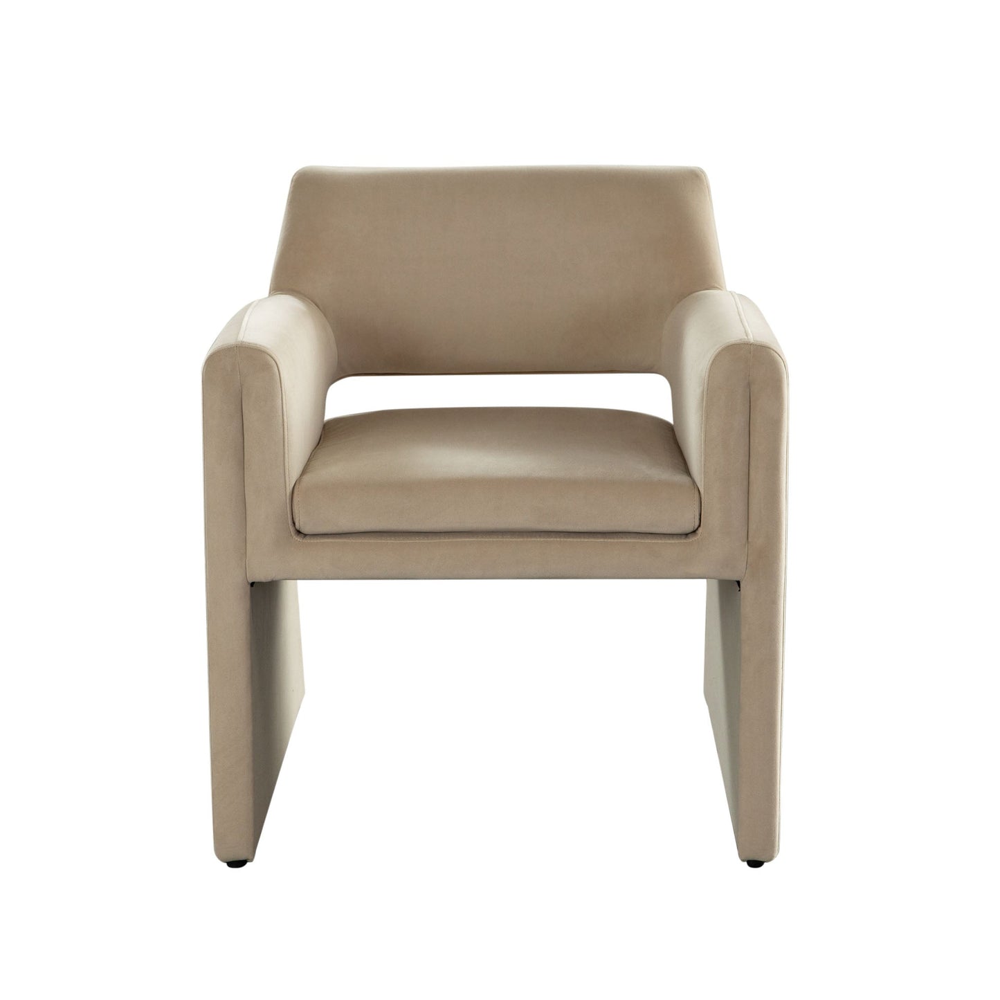 Flynn Dining/Accent Chair in Light Camel Performance Velvet by Diamond Sofa