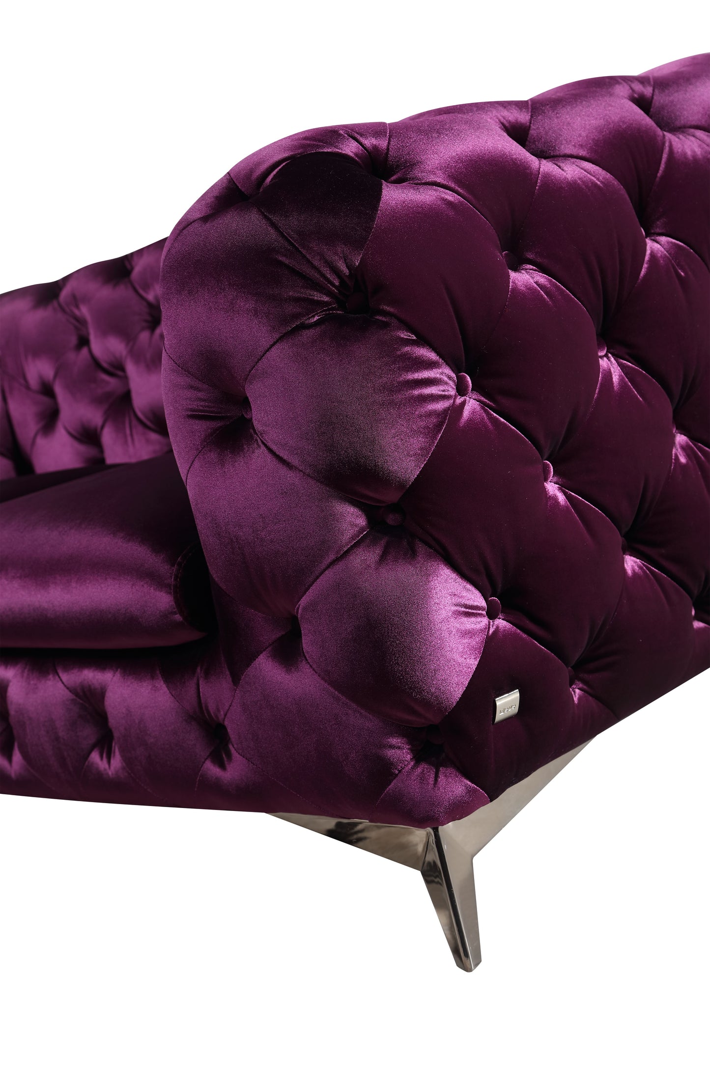 J&M Furniture Glitz Love Seat in Purple