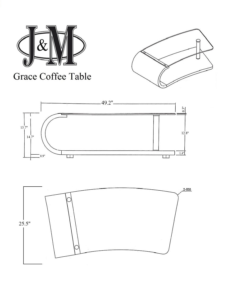 J&M Furniture Grace Coffee Table
